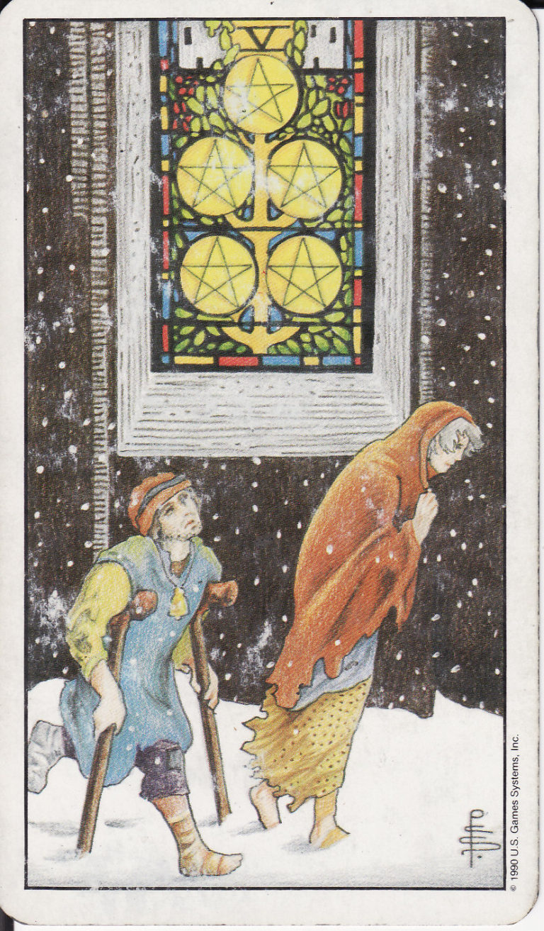 The 5 of Pentacles.